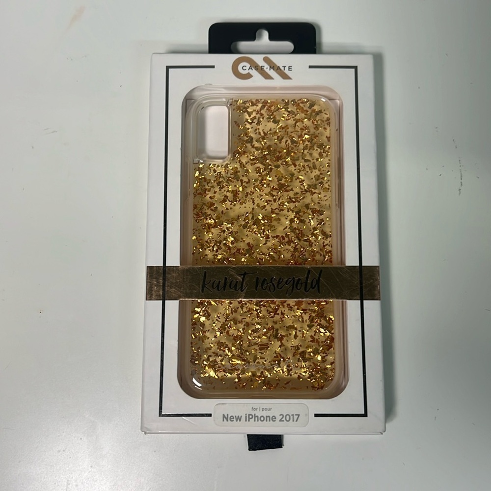 Case- Mate iPhone X Case - Metallic Rose Gold - Picture 7 of 8